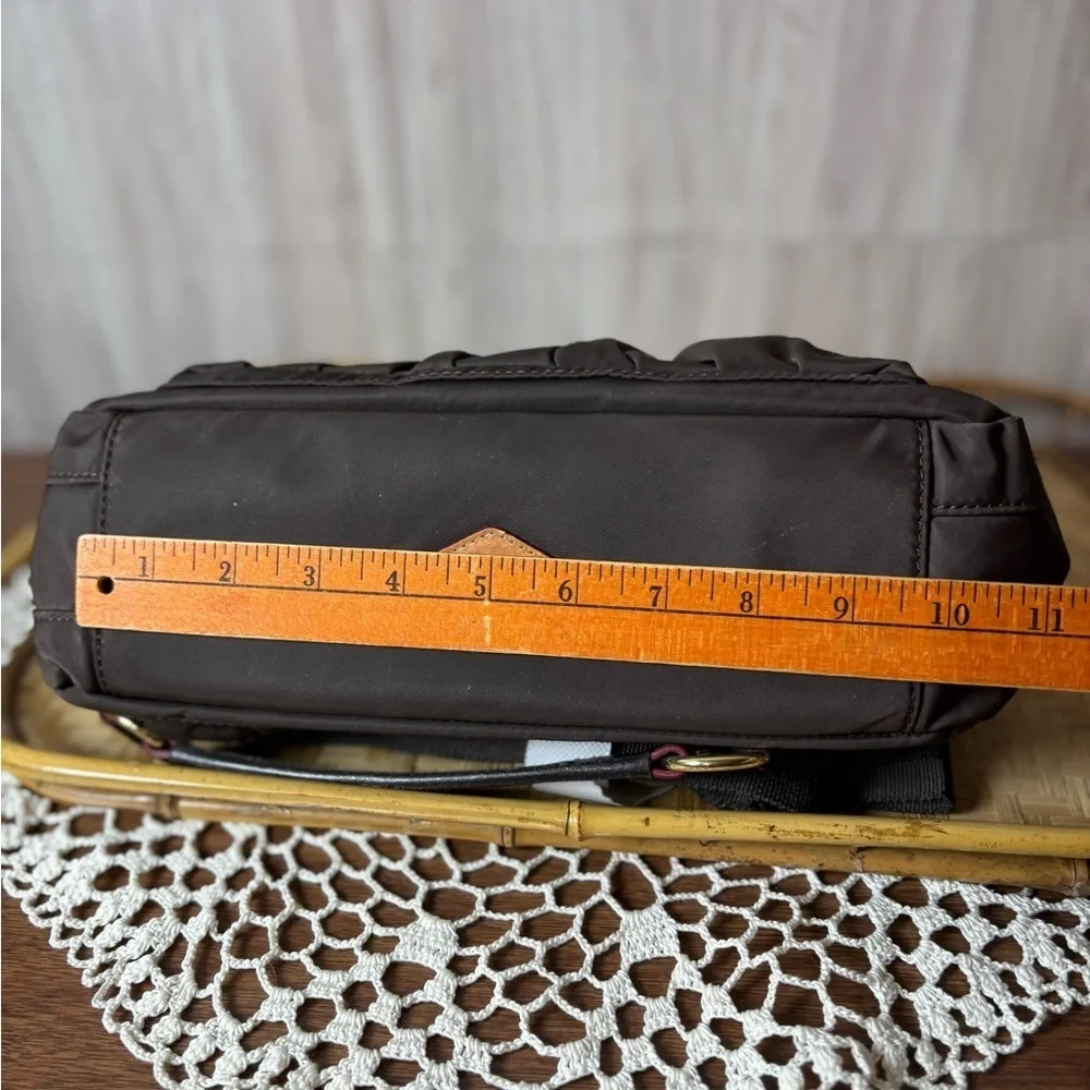 MZ Wallace Paige Nylon Chic Brown Crossbody Bag